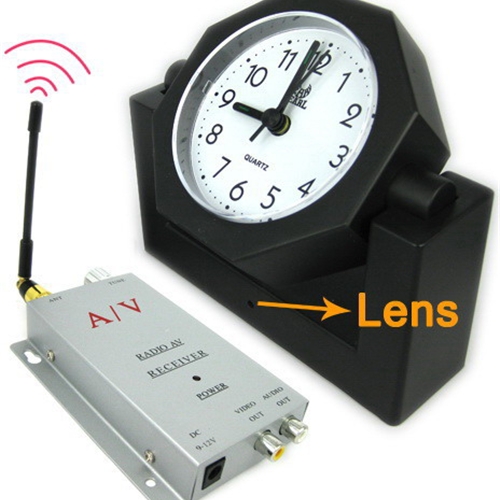 1.2Ghz Hidden Wireless Spy Camera And Transmitter Radio Clock - Click Image to Close